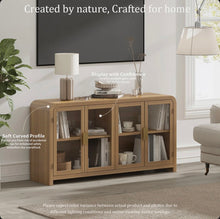 Cevat 60'' Boho Buffets & Sideboards with Sideboard Cabinet with 4 Glass Doors- WE DO NOT SHIP!!