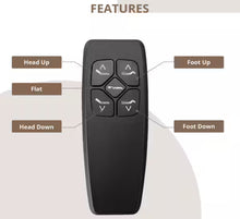 Luxury Black Full Electric Adjustable Bed Frame with Wireless Remote and 2-USB Ports, Head and Foot Incline! (NEW IN BOX)