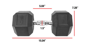CAP Barbell, 60lb Coated Hex Dumbbell, Set of 2! (NEW)