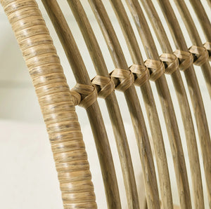 Better Homes & Gardens Bellamy Round Wicker Outdoor Egg Chair, Beige!! NEW AND ASSEMBLED!!
