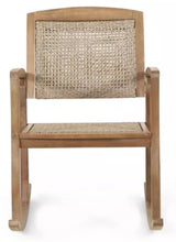 Welby Outdoor Acacia Wood/Wicker Rocking Chair, Set of 2, Light Brown - Christopher Knight Home: Weather-Resistant, Rustic Patio Furniture! (NEW IN BOX)