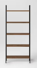 72" Loring 5 Shelf Ladder Bookshelf, Walnut! (NEW IN BOX)