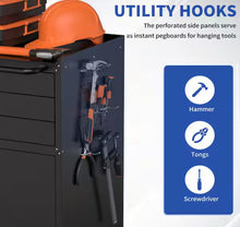 Black 34.3 in. Rolling Metal Tool Cabinet Heavy Duty Garage Storage Lockable Doors 3 Drawers Mobile Workbench Organizer - WE DO NOT SHIP!!