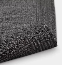 7'x10' Natural Woven Rectangular Braided Outdoor Area Rug Heathered Charcoal - Threshold! (NEW)