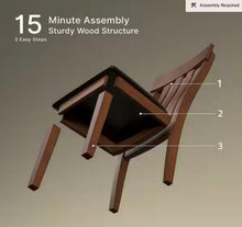 Ralene Brown Leather Upholstered Dining Chair Set of 4! (NEW IN 2 BOXES)
