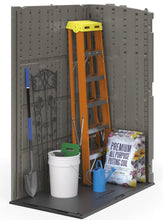 Suncast 53 in. W x 32.5 in. D Resin Vertical Tool Shed- new in box
