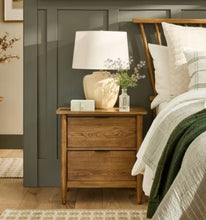 2 Drawer Modern Wood Nightstand - Hearth & Hand with Magnolia! (NEW IN BOX)