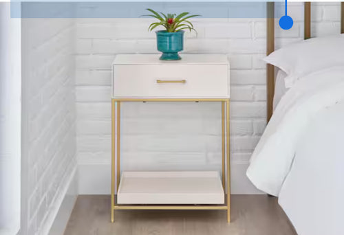 StyleWell
Fendale 1 Drawer Ivory Wood Nightstand (18.11 in W. X 26 in H.)- new in box