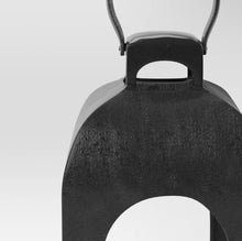 29.4"x9" Pillar Cast Aluminum Outdoor Lantern Candle Holder Black - Threshold - WE DO NOT SHIP!!