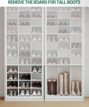 Shoe Storage Cabinet, 36 Pairs Free Standing Closet Organizer, 9 inch Widened Cell Wood Shoe Organizer, 12 Tiers Vertical Space Saving Shoe Rack for Entryway, Cloakroom, White- WE DO NOT SHIP!!