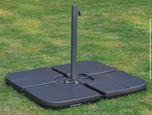 Outsunny 39.75 in. Offset Patio Umbrella Base Weight Set in Black (4-Piece)!! NEW IN BOX!!