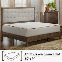Wade Logan Behka Upholstered Platform Bed, FULL, Taupe Finish - WE DO NOT SHIP!!