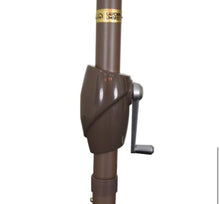 7-1/2 ft. Aluminum Push Tilt Patio Market Umbrella in Terrace Adobe Olefin, Red/Marron! (NEW)