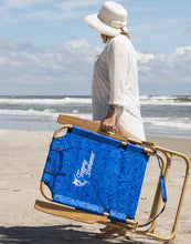 Tommy Bahama Hi-Boy Beach Chair, Blue Floral! (NEW)
