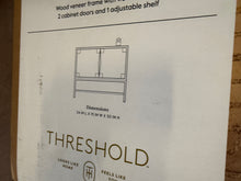 Threshold Withania 2 Door Cabinet - Vintage Woven Accent, Wood Composite, Anti-Tip!! NEW IN BOX!!