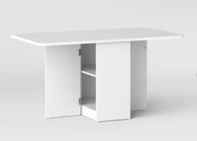 Drop Leaf Dining Table with Storage Shelves White - Room Essentials! (NEW IN BOX)