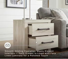 SET OF 2! - Cambeck Whitewash 2-Drawer 21.69 in. W Nightstands- new -