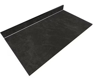 Thinscape 4 ft. L x 25 in. D Engineered Composite Countertop in Black Amani with Satin! (NEW)