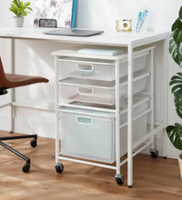 Brightroom Steel File Utility Cart White, Rolling Storage with Casters, Under Desk Organizer, Powder-Coated Steel!! NEW IN BOX!!