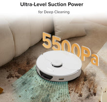roborock S7 Max Ultra Robot Vacuum and Mop Combo, Auto Mop Drying and Washing, Self-Emptying and Refilling, 5500Pa Suction, Reactive Tech Obstacle Avoidance, White (RockDock Ultra Series)! (NEW IN BOX)