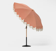 7.5' Fringed Dome Outdoor Patio Umbrella - Pink - Threshold designed with Studio McGee - WE DO NOT SHIP!!