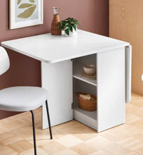 Drop Leaf Dining Table with Storage Shelves White - Room Essentials! (NEW IN BOX)