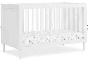 Delta Children Bowie 4-in-1 Convertible Acrylic Crib, White! - Greenguard Gold Certified! (NEW IN BOX)