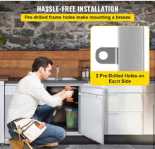 Outdoor Kitchen Doors 42 in. W X 21 in. H Double BBQ Door Stainless Steel BBQ Access Door! (NEW IN BOX)