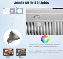 Vikio 30 in. 900CFM Ducted Under Cabinet Range Hood in Stainless Steel with 3-Way Venting Removable LEDS and Gesture Control!! NEW IN BOX!!