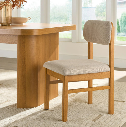 Better Homes & Gardens Juliet Dining Chairs 4 Pack, Light Honey Finish and Cream!! NEW IN BOX!!