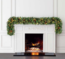 9’ Pre-Lit LED Greenery Garland! (NEW IN BOX)