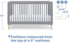 Delta Children Jordan 4-in-1 Convertible Crib, Gray! (NEW IN BOX)