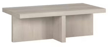 Elna 44 in. Alder White Rectangle MDF Top Coffee Table! (NEW IN BOX)