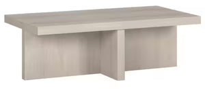 Elna 44 in. Alder White Rectangle MDF Top Coffee Table! (NEW IN BOX)