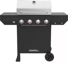 Nexgrill 4-Burner Propane Gas Grill in Black with Stainless Steel Main Lid!! NEW & ASSEMBLED (MISSING 2 BURNER COVERS)!!