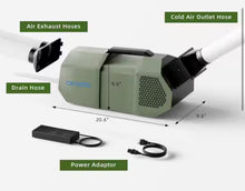 Hoore 1450 BTU (DOE SACC) 100-Volt Inverter Quiet Portable Outdoor Air Conditioner for Tent for 50 Sq. Ft. in Green! (NEW IN BOX)