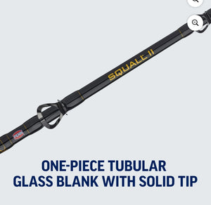 PENN Squall® II Level Wind Combo, 6'6" Medium Heavy Fishing Rod, 30 Size Reel- new