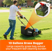 SENIX 40V Brushless  16in Deck Battery Lawn Mower, 15in Cutting Blade, 2-in-1 Mulching & Bagging Cordless Push Mower,  6-Position  Adjustment, LPPX2-M4- new in box