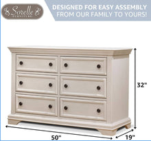 Sorelle Furniture Portofino Baby Dresser – Brushed Ivory Dresser for Nursery, Kids Bedroom Furniture, Dresser Drawers, Nightstand for Child’s Room with Drawers, Nursery Furniture -Brushed Ivory