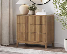 Jasper Light Brown 3 Drawer 31.5 in. Wide Dresser with Solid Wood Frame! (BRAND NEW & ASSEMBLED)