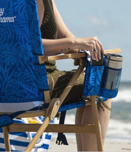 Tommy Bahama Hi-Boy Beach Chair, Blue Floral! (NEW)