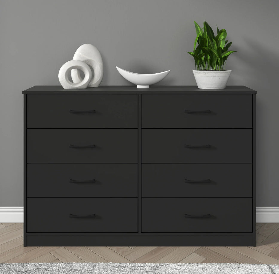 Mainstays Ardent 8 Drawer Dresser, Black! (NEW IN BOX)