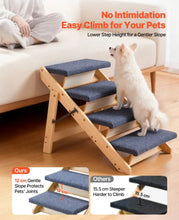 VEVOR Wood Pet Stairs, 4-Step Dog Stairs for Beds, Sofa & Cars, 150lbs Load Capacity, Floded Flat Design, Stable & Sturdy Cat & Dog Step Ladder for Small Medium Large Older Pet Puppy Essentials- WE DO NOT SHIP!!