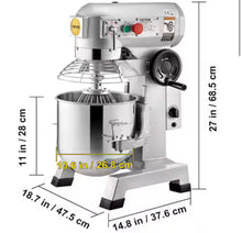 Commercial Stand Mixer 15 qt. Dough Mixer Heavy Duty Silver Electric Food Mixer with 3-Speeds Adjustable 500 W! (NEW - MINOR DAMAGE FROM SHIPPING!)