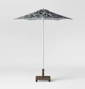 55lbs Polycrete Square Outdoor Patio Market Umbrella Bases with Wheels - Threshold! (NEW IN BOX)