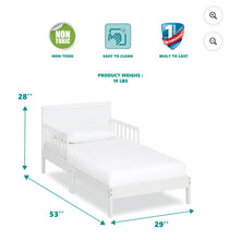 Dream on Me Brookside Toddler Bed, White- new in box