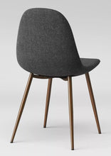 2pk Copley Dining Chairs Dark Gray - Threshold: Upholstered, Metal Legs, Mid-Century Modern - WE DO NOT SHIP!!