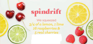 SPINDRIFT Pink Lemonade Sparkling Water 24Pk, 12 FZ! (NEW)