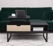 Bryson Two-Tone Lift Top with Storage Coffee Table Black - Teamson Home: Modern Home Office Desk! (NEW IN BOX)