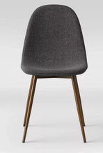 2pk Copley Dining Chairs Dark Gray - Threshold: Upholstered, Metal Legs, Mid-Century Modern - WE DO NOT SHIP!!